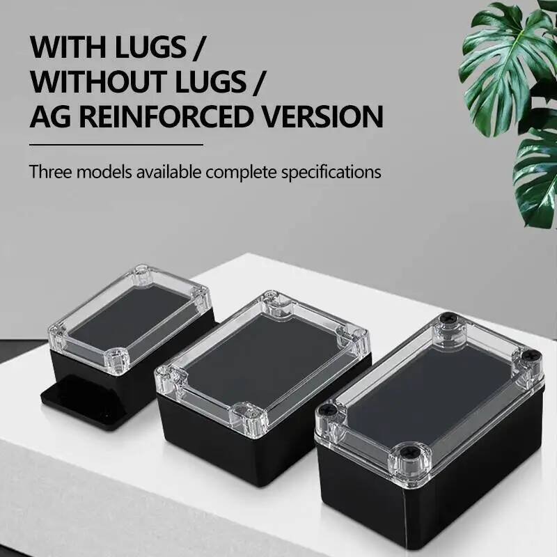 Outdoor Power Box - 2pcs Transparent Cover Waterproof Junction Box