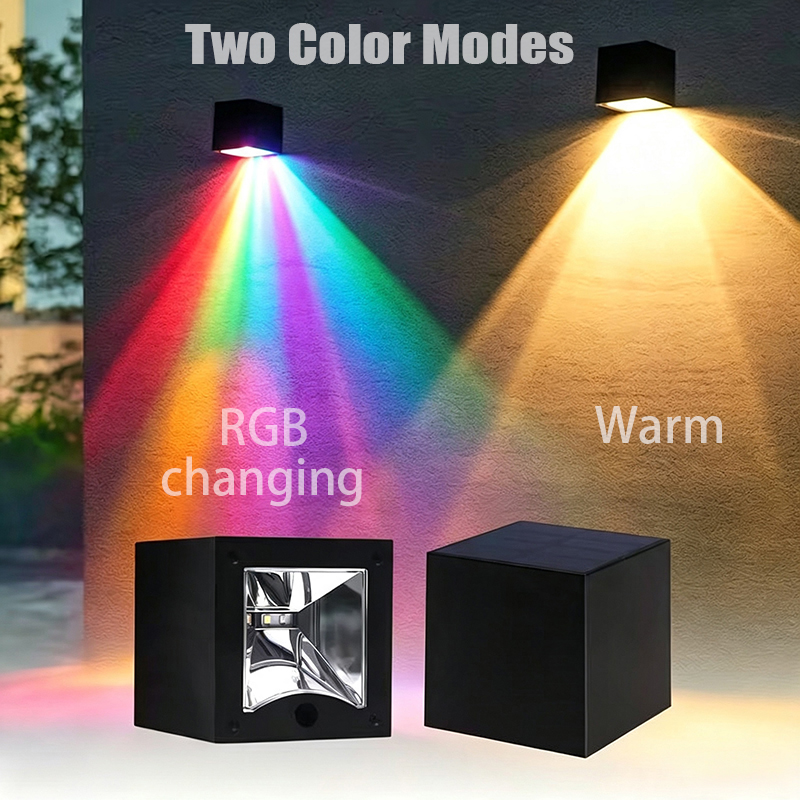 Outdoor Power Wash - Outdoor Waterproof Solar Wall‑Washing Light Dual