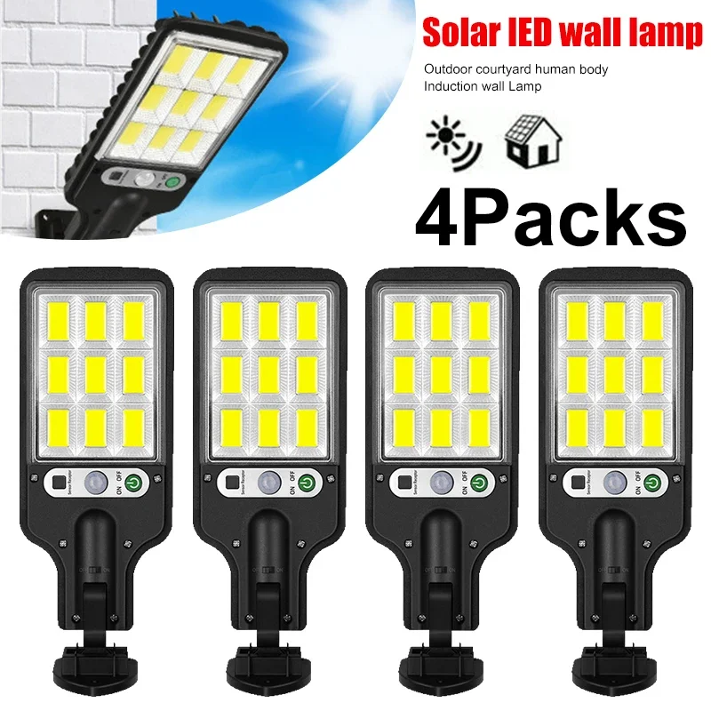 Outdoor Power For Lights - Powerful LED Solar Outdoor Courtyard Wall