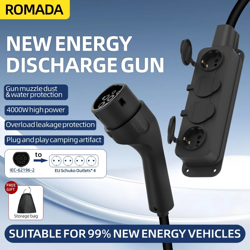 Outdoor Power Socket - Portable 16A 4KW V2L Cable Electric
