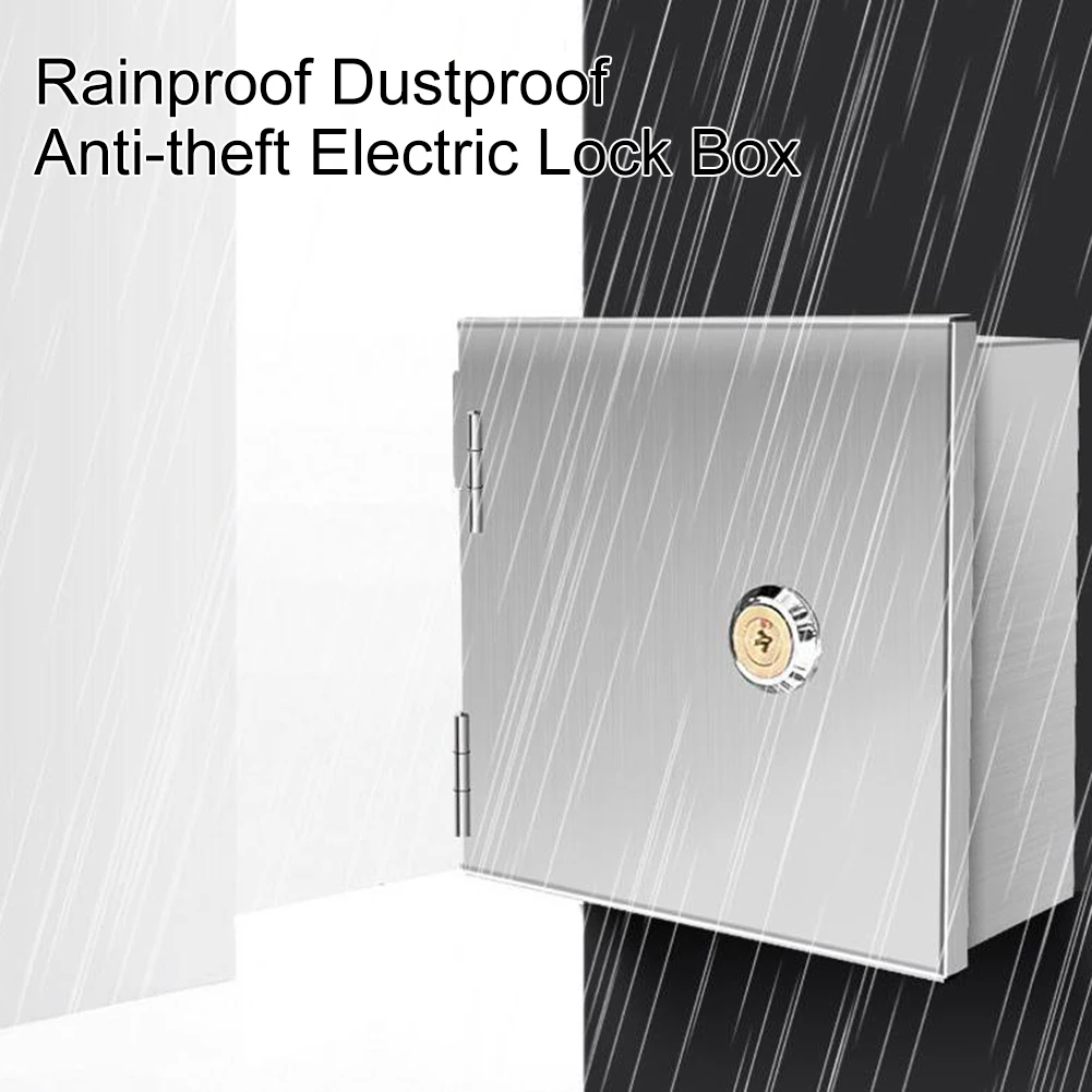 Outdoor Power Socket - Waterproof Stainless Steel Electric Box Lock