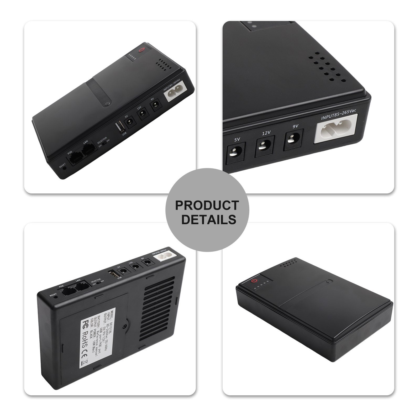 1018L 5V 9V 12V Backup DC UPS  - огляд і ціна Outdoor Uninterruptible Power Supply