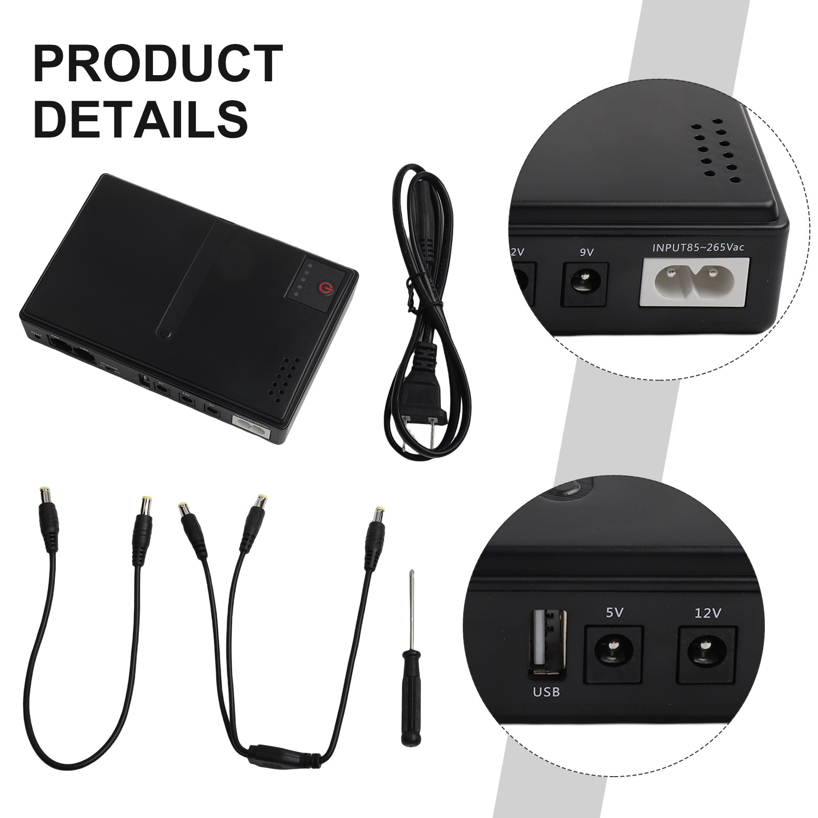 1018L 5V 9V 12V Backup DC UPS  - огляд і ціна Outdoor Uninterruptible Power Supply