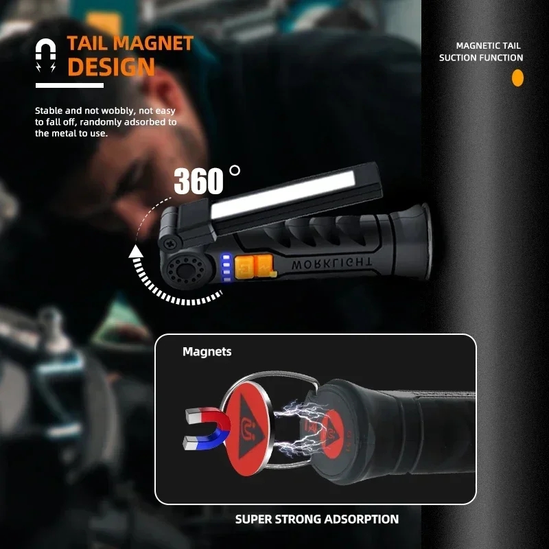 Portable COB LED Flashlight US - огляд і ціна Outdoor Usb Power Bank