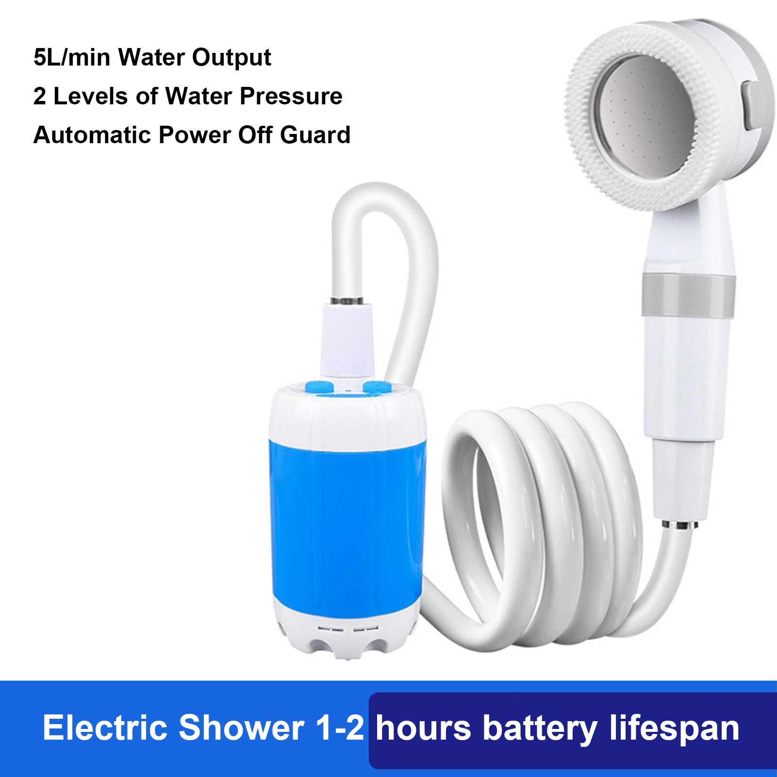 Portable Outdoor Shower Batter - огляд і ціна Outdoor Power 'Hose'