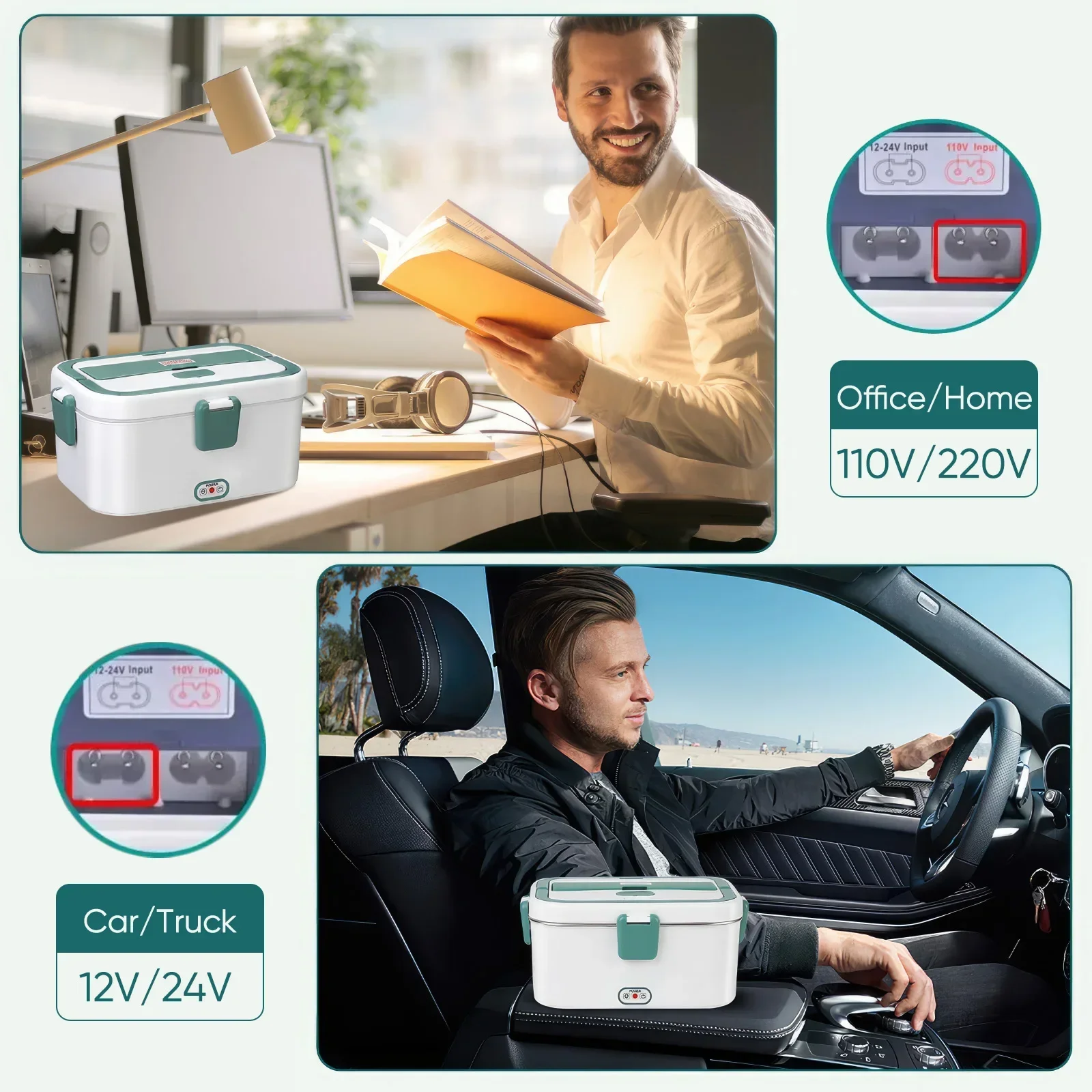 Electric Lunch Box Food Warmer - огляд і ціна Outdoor Power Box