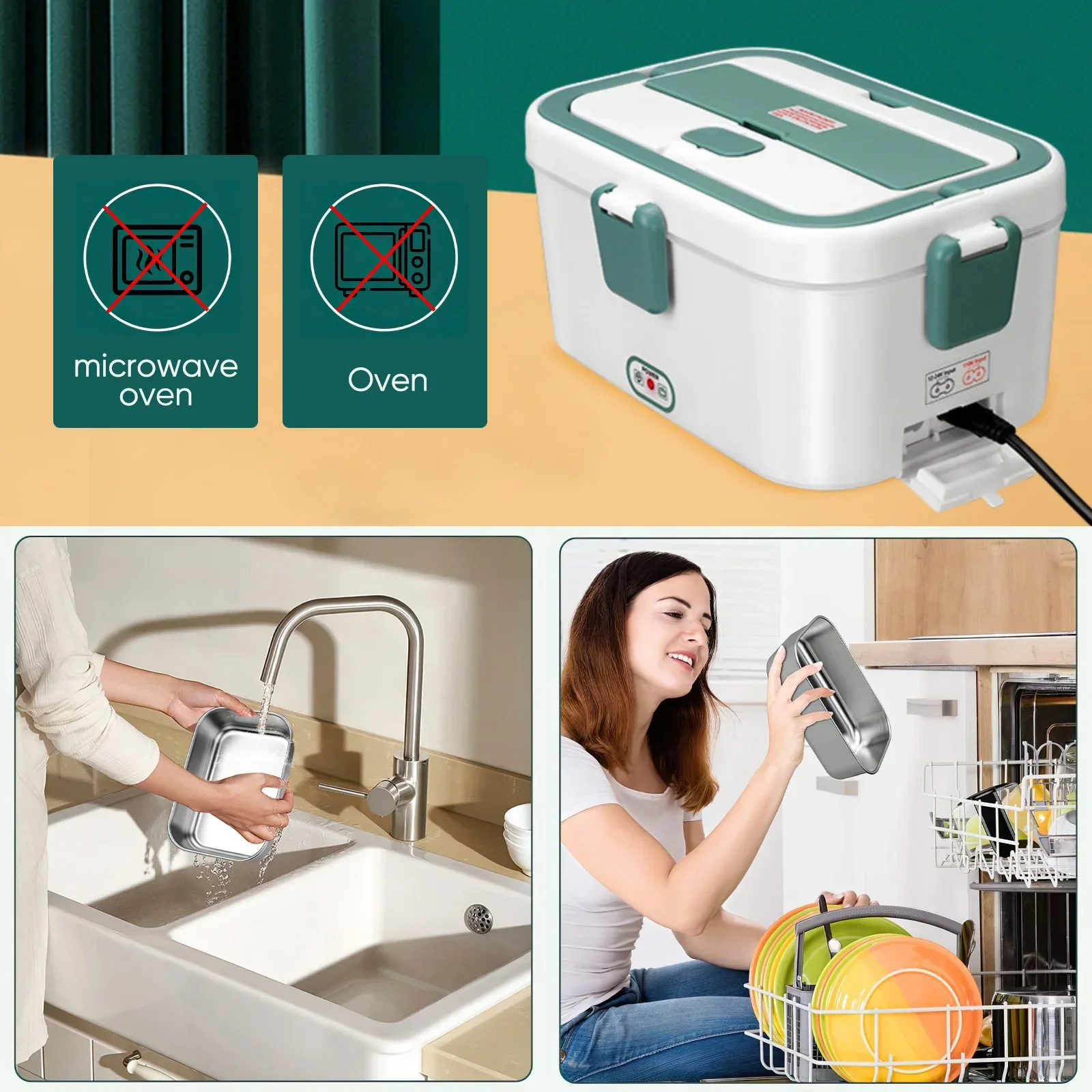 Electric Lunch Box Food Warmer - огляд і ціна Outdoor Power Box