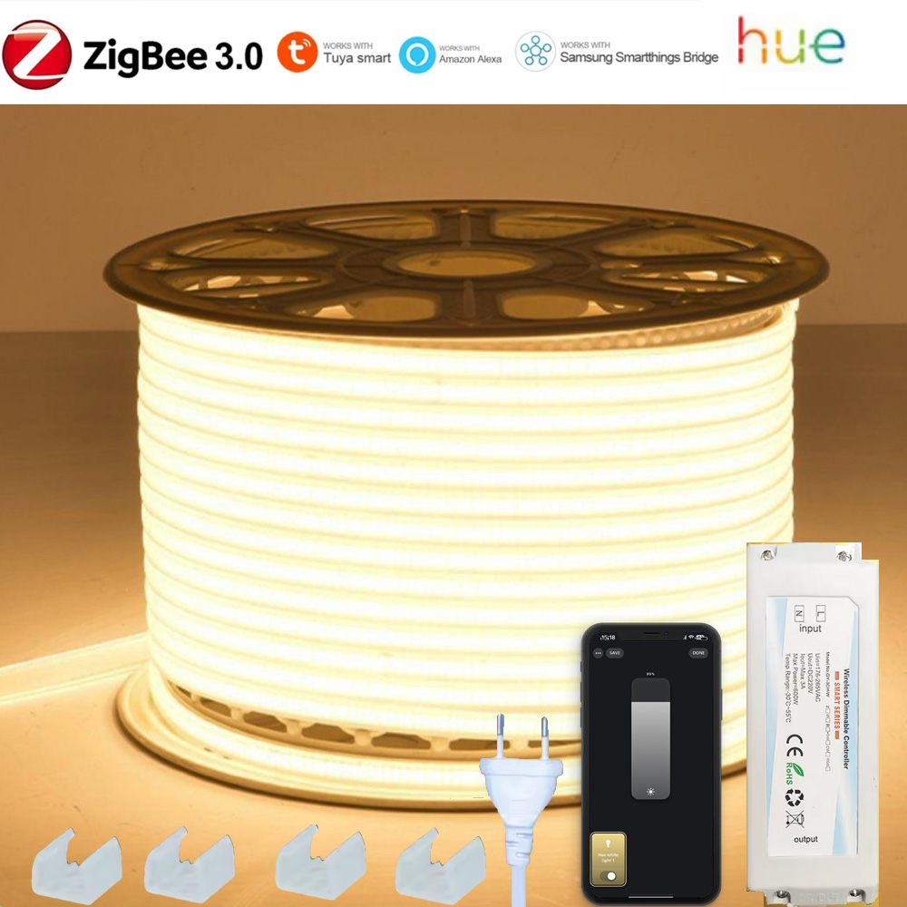 ZIGBEE 3.0 220V COB LED Strip  - огляд і ціна Outdoor Power Point Zigbee