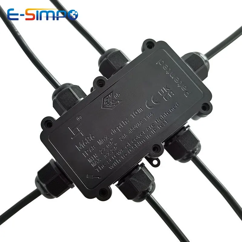 6Way 1IN5Out IP68 Underwater P - огляд і ціна Outdoor Power Cable Junction Box