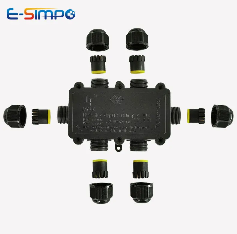 6Way 1IN5Out IP68 Underwater P - огляд і ціна Outdoor Power Cable Junction Box