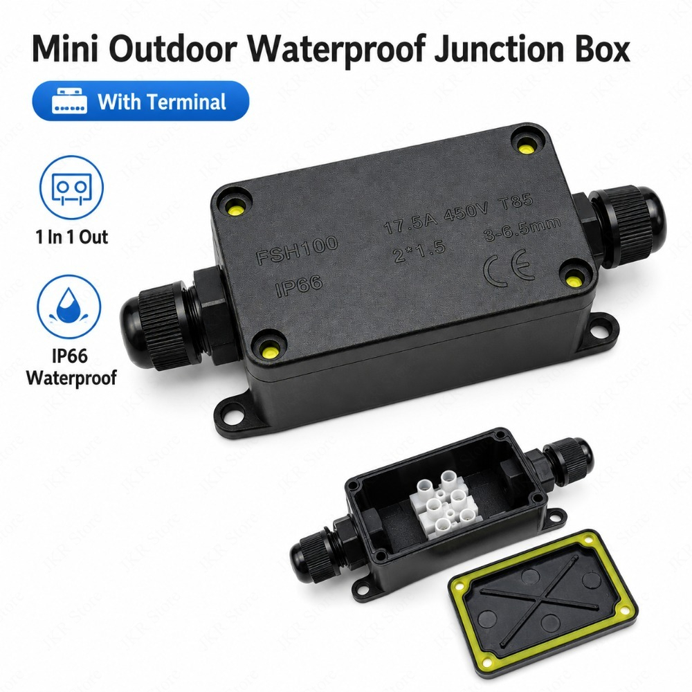 IP66 Waterproof Cable Junction - огляд і ціна Outdoor Power Cable Junction Box