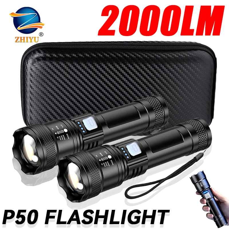 Tactical LED Flashlight 2000LM - огляд і ціна Outdoor Usb Power Bank