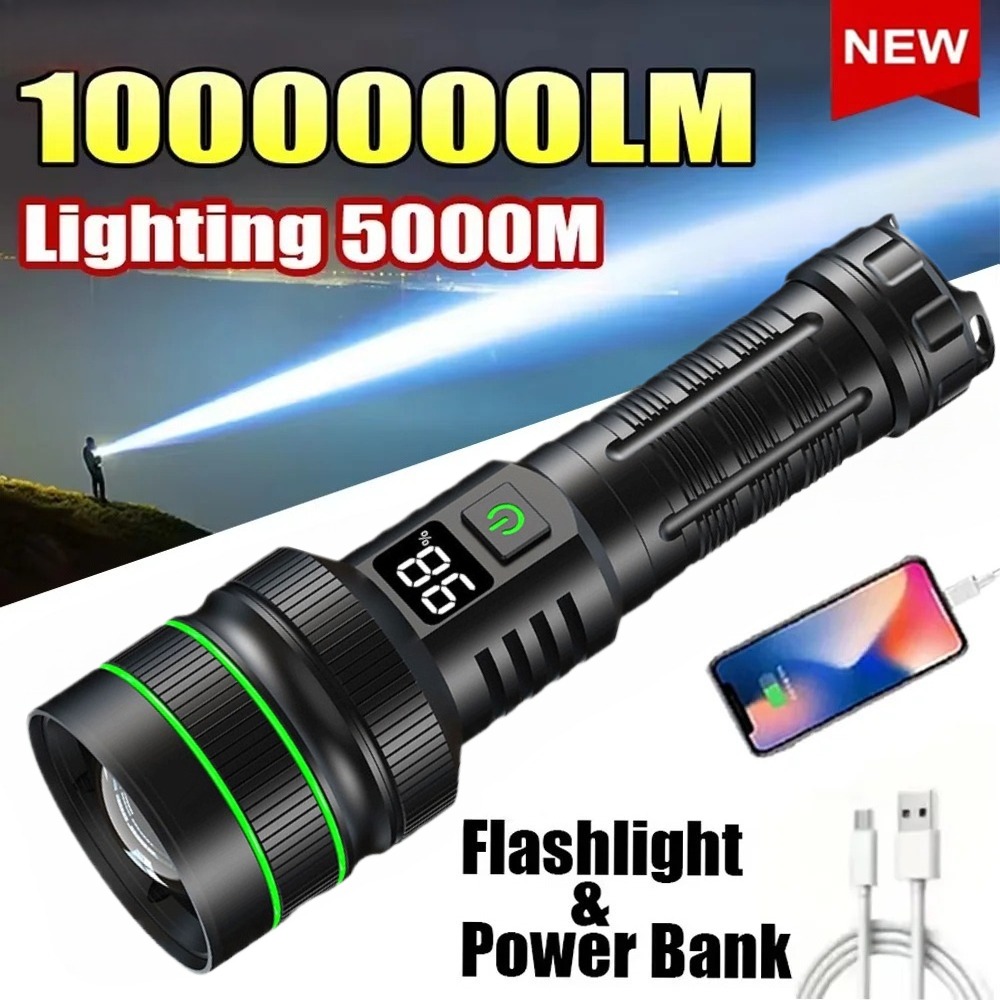 Powerful LED Flashlight Zoomab - огляд і ціна Outdoor Power For Lights