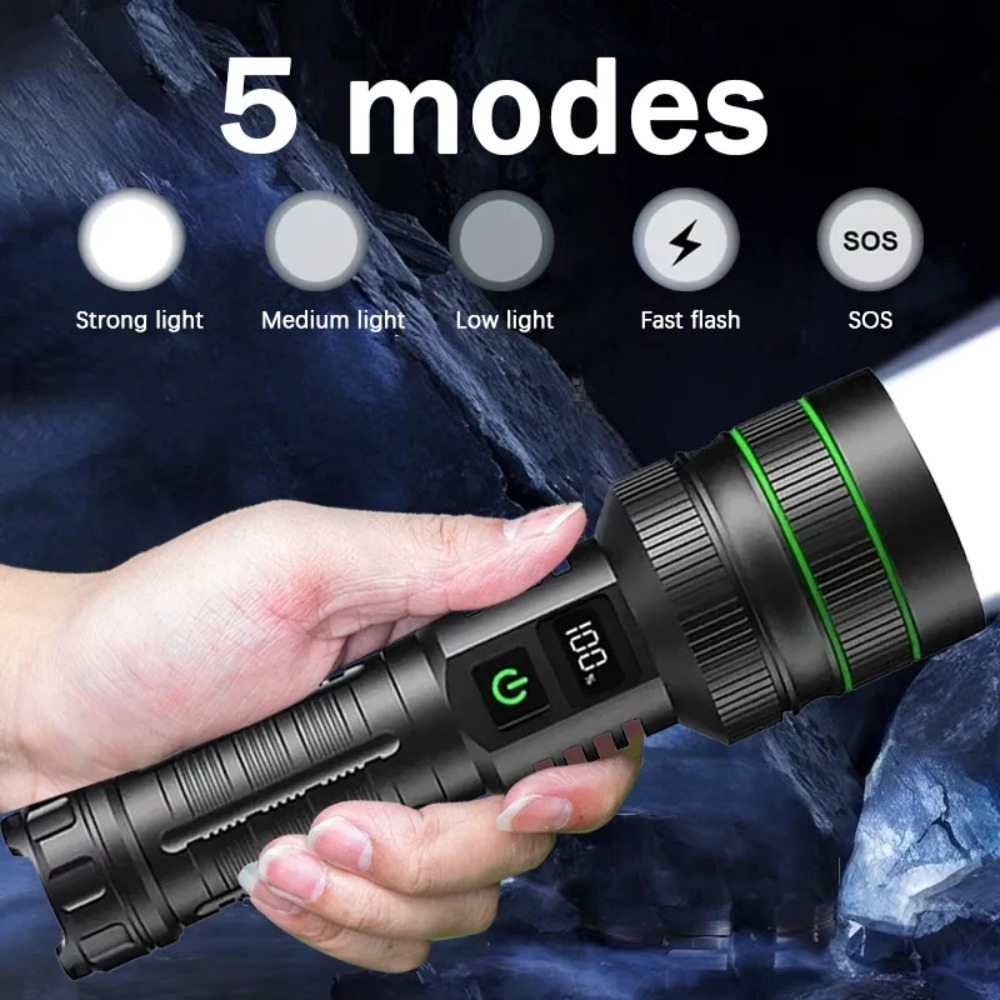 Powerful LED Flashlight Zoomab - огляд і ціна Outdoor Power For Lights