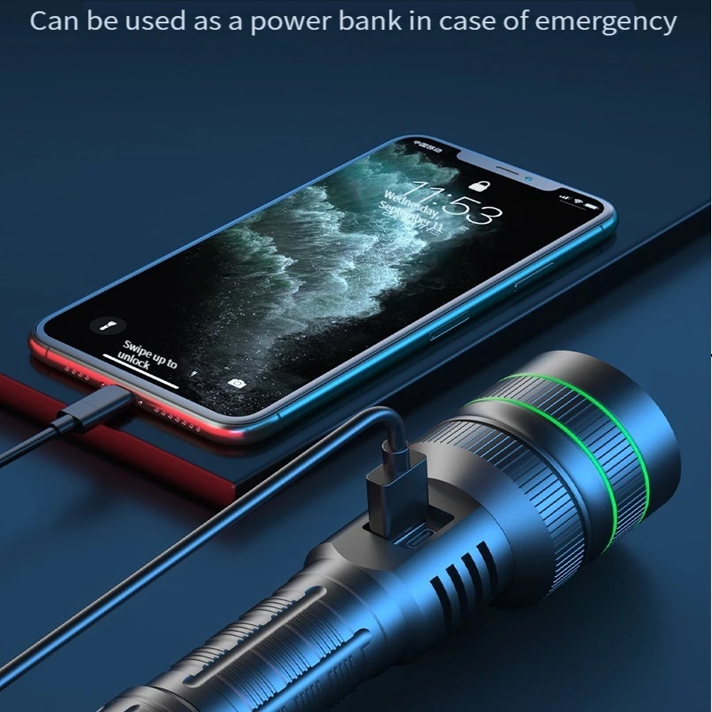 Powerful LED Flashlight Zoomab - огляд і ціна Outdoor Power For Lights